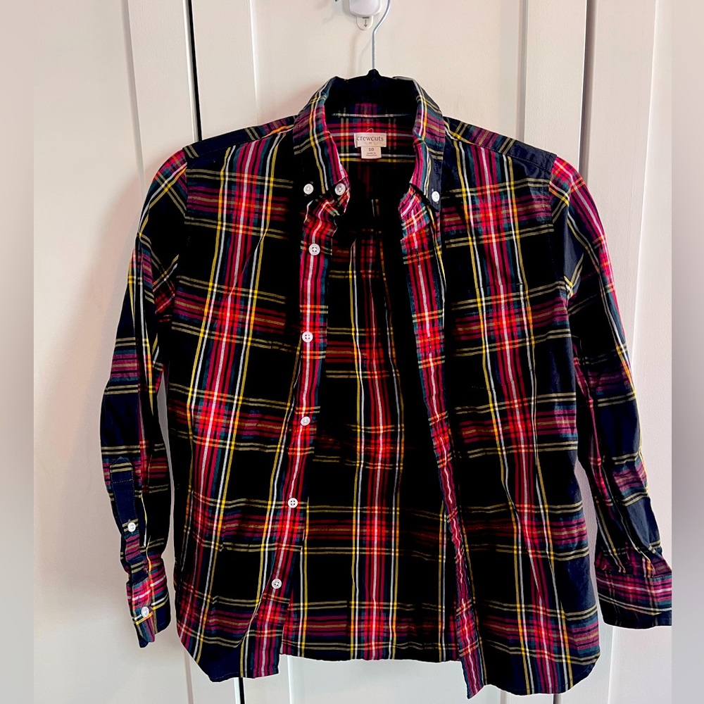 Boys plain J Crew button down shirt.